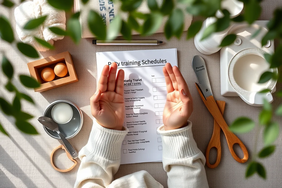 potty training schedules checklist — Potty Training Schedules Checklist (the finished result)