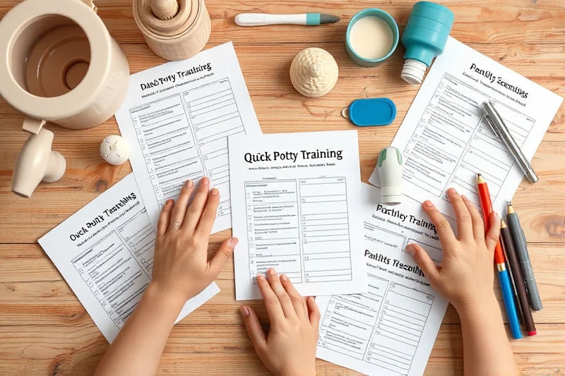 quick potty training printables checklists — Quick Potty Training Printables Checklists (the finished result)
