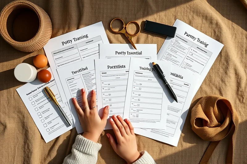 simple potty training printables checklists — Simple Potty Training Printables Checklists (the finished result)